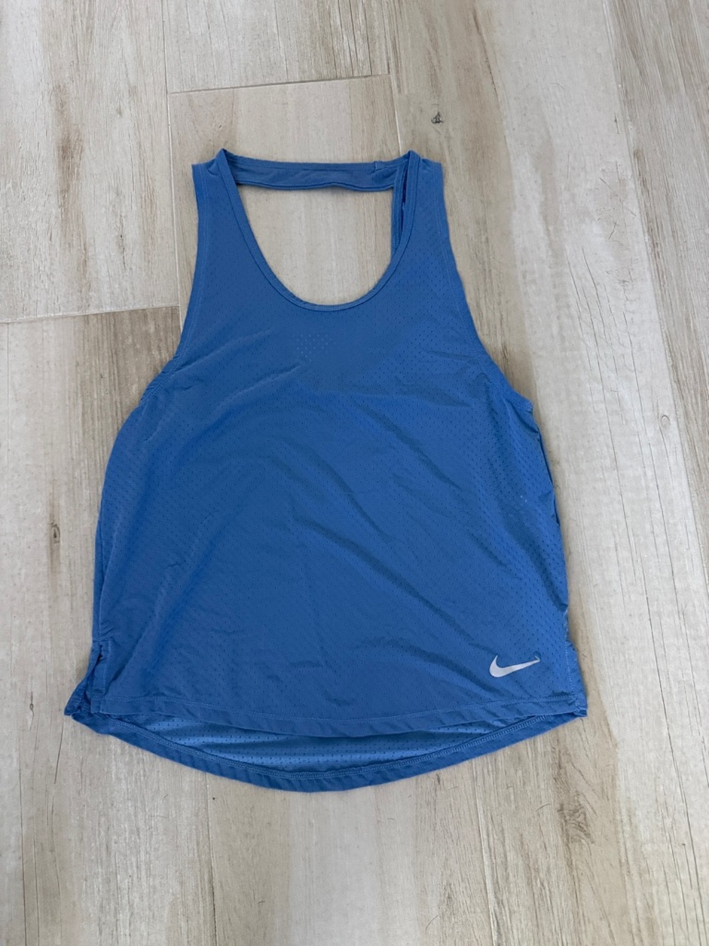Nike Mesh Dri-fit Tank top Royal Blue Mesh Racerback Tank open back size s